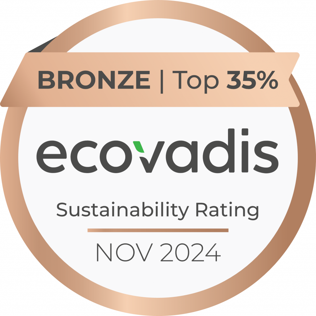 Ecovadis Bronze - Top 35% - Sustainability Rating - Novembre 2024