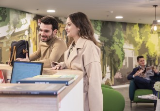 Flexible workspaces in Geneva city centre.