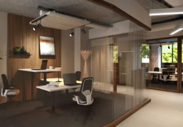 couloir bureau privatif coworking à paris 9