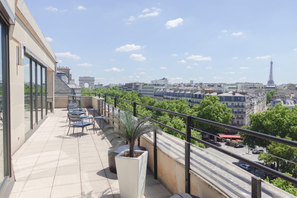 Location de rooftop à Paris 17 Grande armée