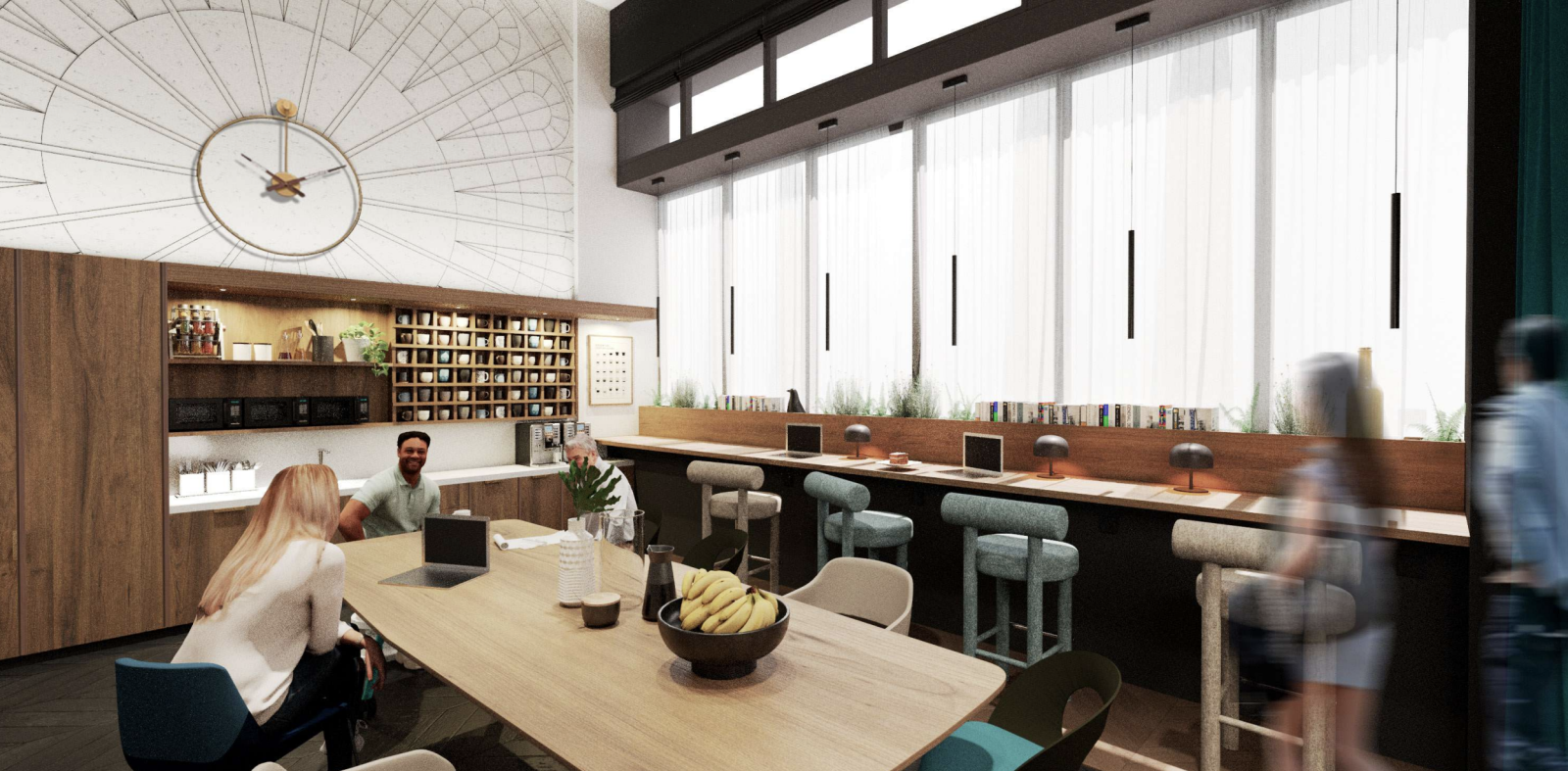 mitwit gare de l'est maquette 3d espace de travail coworking à paris 10